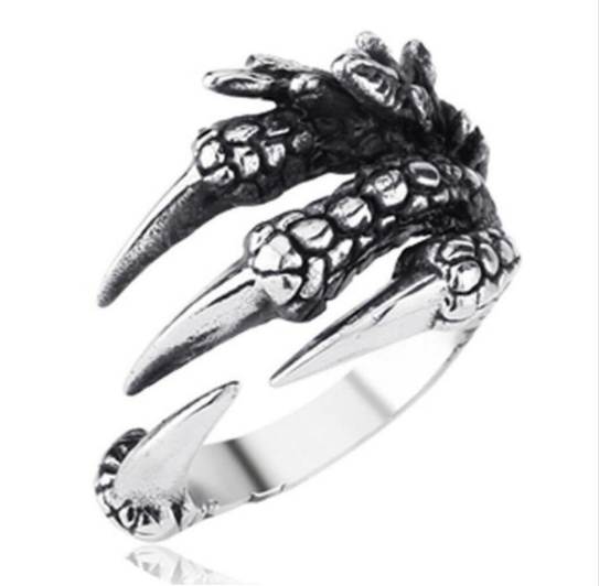 1PC Sale Punk Silver Men Women Ring Stainless Steel Dragon Claws Size 8 9 10 Personality iker Rings Vintage Gothic Jewelry
1PC Sale Punk Silver Men Women Ring Stainless Steel Dragon Claws Size 8 9 10 Personality iker Rings Vintage Gothic Jewelry
