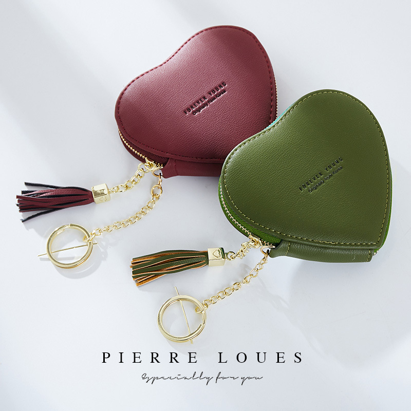 New PU Leather Women's Coin Purse Cute Cartoon Heart Shape Keyring Change Purses Gift Wallet with Tassel , 4.3 * 4 Inches Size, Red;black
New PU Leather Women's Coin Purse Cute Cartoon Heart Shape Keyring Change Purses Gift Wallet with Tassel , 4.3 * 4 Inches Size, Red;black