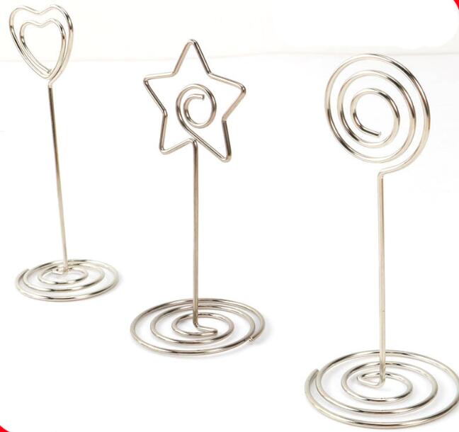 Place Card Holder Wedding Place Card Table Number Holder Photo Memo Holder Number Name Clips Base