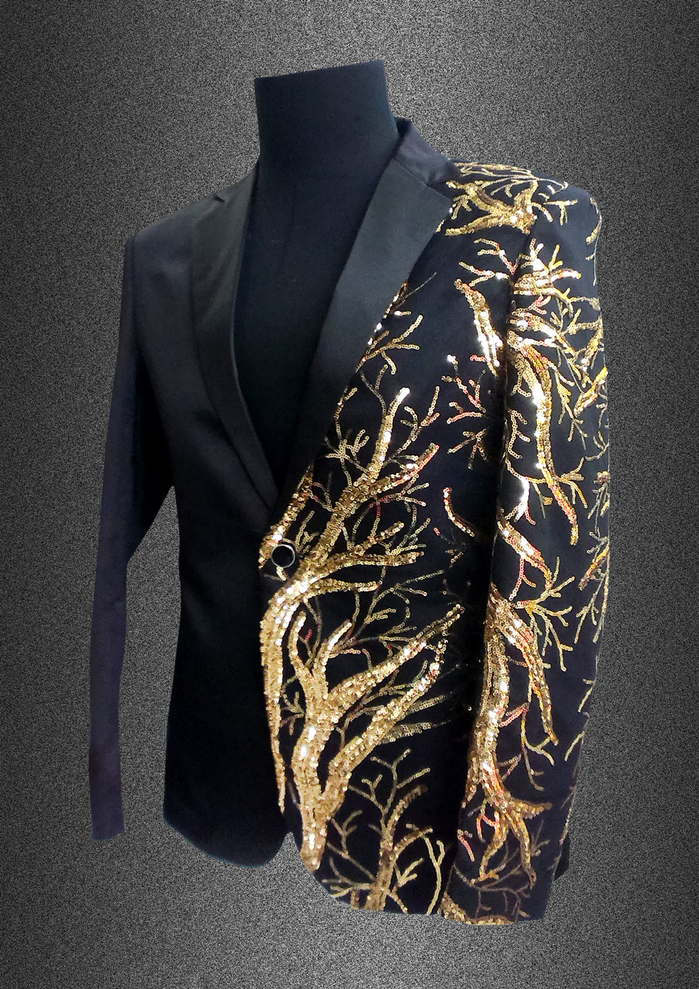 Men fashion jacket singer dancer wear Custom male sequins stage blazer prom party outfit coat bar star concert costumes nightclub Costume