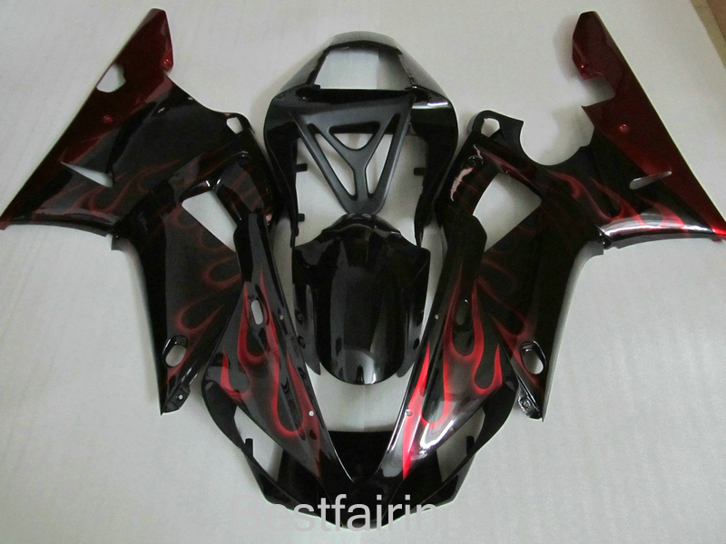 Free custom fairing kit for YAMAHA R1 2000 2001 red flames in black fairings YZF R1 00 01 GF22, Same as picture
Free custom fairing kit for YAMAHA R1 2000 2001 red flames in black fairings YZF R1 00 01 GF22, Same as picture