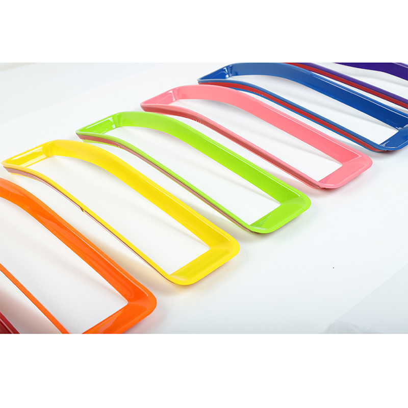 Car Front Mesh Grille Ring ABS Decoration Cover For Jeep Wrangler JL 2018+ Auto Exterior Accessories