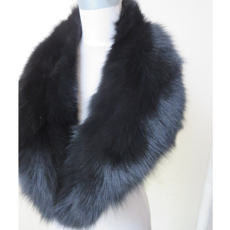 Fur Collar Women Fur Scarf Winter Warm Fur Collar Scarves Black S18101904