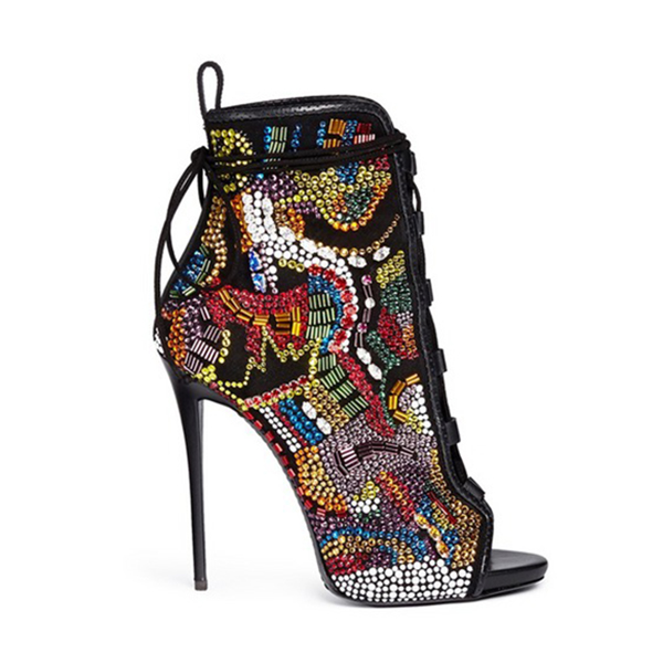 Luxury Mixed Color Comic Beaded Crystal Bridal Wedding Shoes Woman Peep Toe Lace Up Botas Stiletto High Heels Glitter Rhinestone Ankle Boots, As pic
Luxury Mixed Color Comic Beaded Crystal Bridal Wedding Shoes Woman Peep Toe Lace Up Botas Stiletto High Heels Glitter Rhinestone Ankle Boots, As pic
