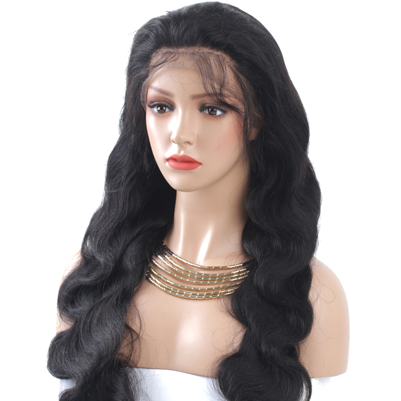 Full Lace Wig Body Wave Hair 20inch 22inch 24inch For Women With Baby Hair Brazilian Virgin Hair Lace Wigs Free Shipping