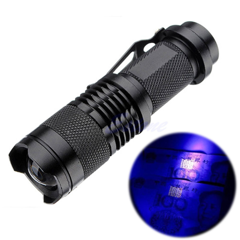 Zoomable Led Uv Flashlight Torch Light 395nm Ultra Violet Light Uv Lamp Battery For Marker Checker Cash Detection
Zoomable Led Uv Flashlight Torch Light 395nm Ultra Violet Light Uv Lamp Battery For Marker Checker Cash Detection
