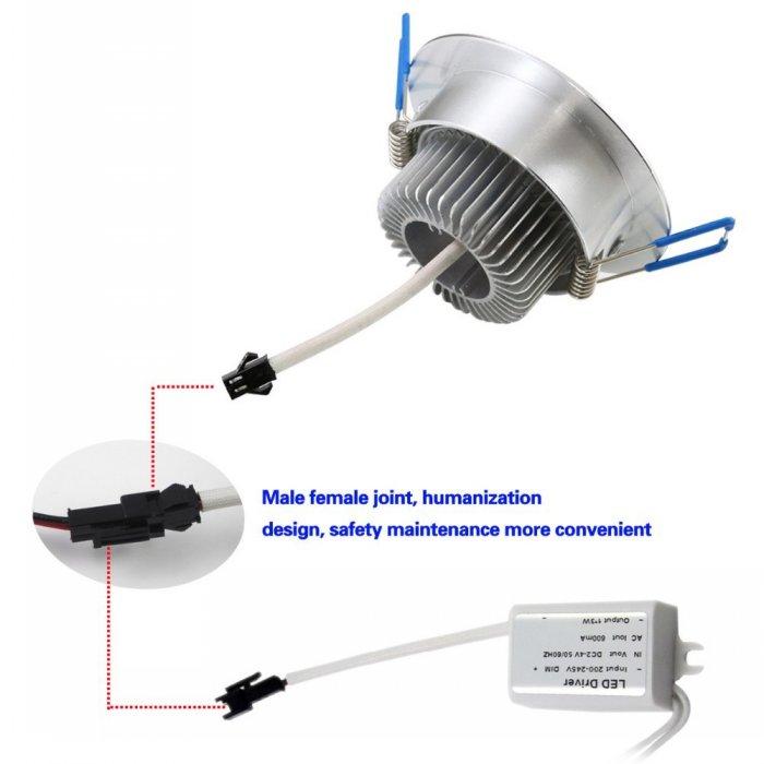 9W 12W 15W LED Ceiling Downlight Recessed LED Wall lamp Spot light With LED Driver For Home Lighting AC85V-265V