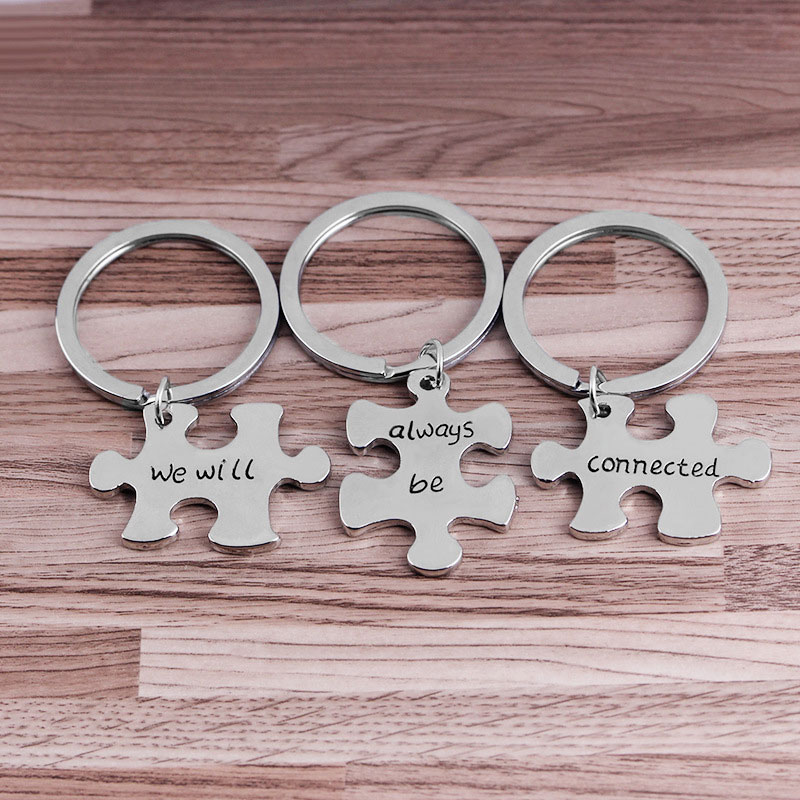 New 3Pcs/Set Best Friends Key rings we will always be connected Keychains Women Girl Friends Free Shipping
New 3Pcs/Set Best Friends Key rings we will always be connected Keychains Women Girl Friends Free Shipping