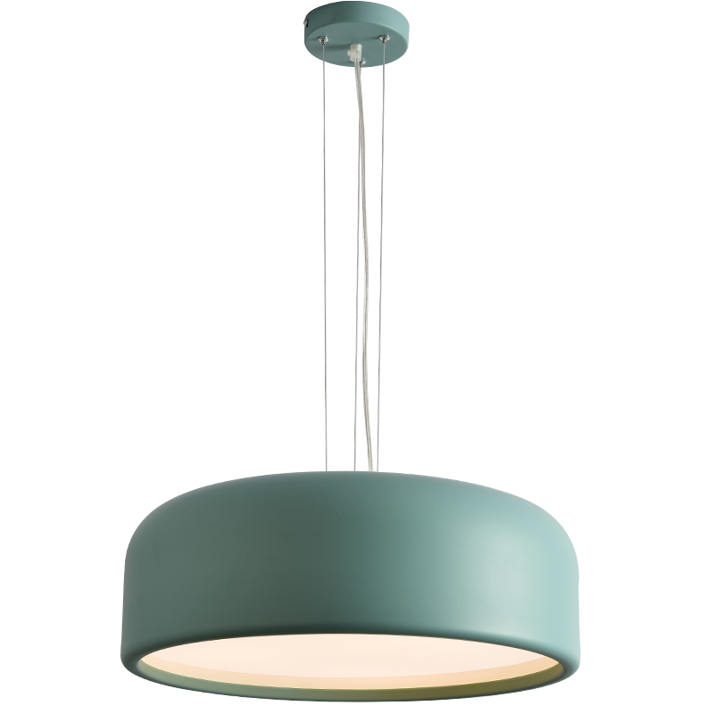 Nordic modern LED pendant lights colorful macaron metal droplight pink yellow green blue round for kids room foyer bedroom lighting fixture