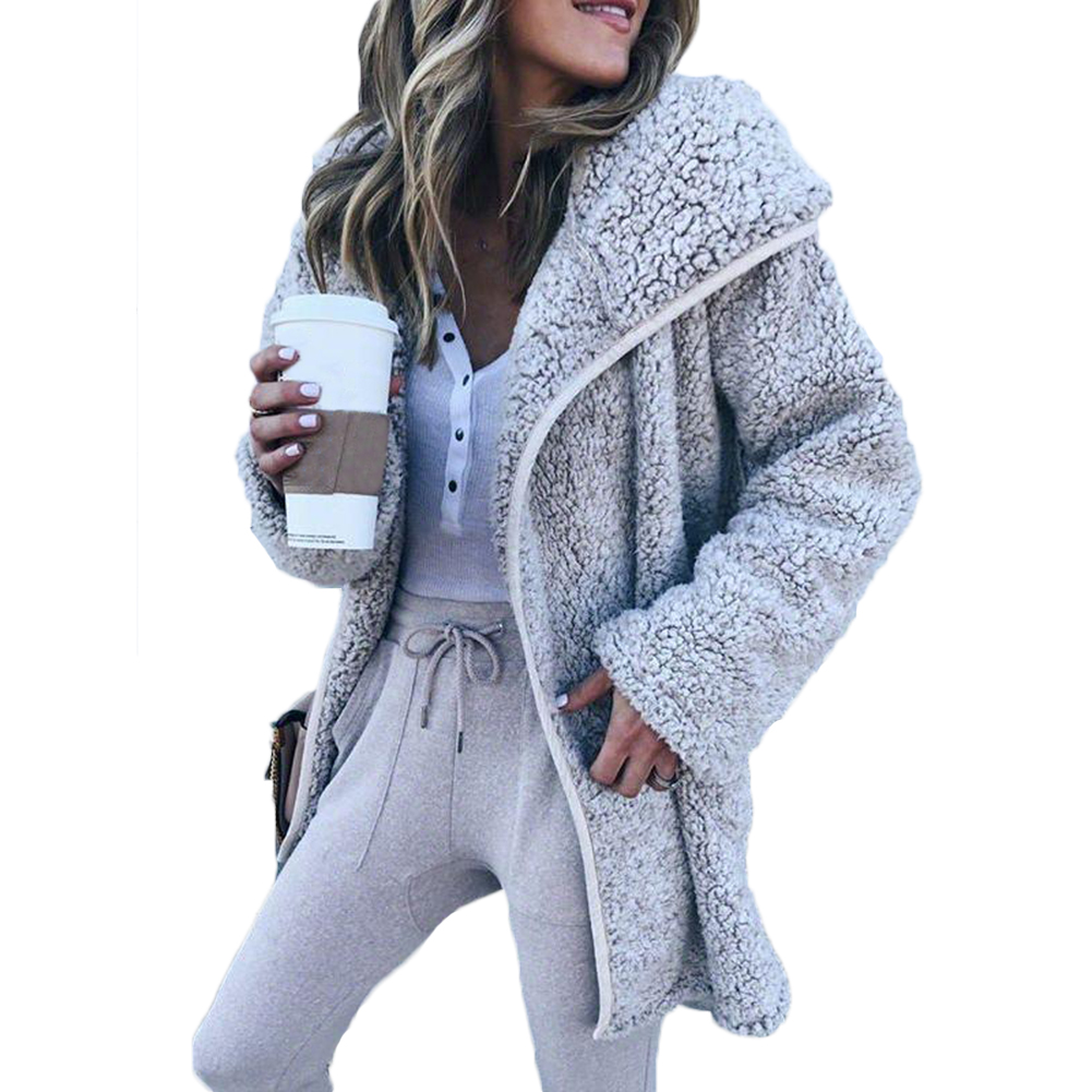 Women Fleece Faux Fur Jacket Coat Hooded Autumn Winter Fashion Slim Fur Teddy Coats Women Casual Outerwear Female Overcoat, Black
Women Fleece Faux Fur Jacket Coat Hooded Autumn Winter Fashion Slim Fur Teddy Coats Women Casual Outerwear Female Overcoat, Black