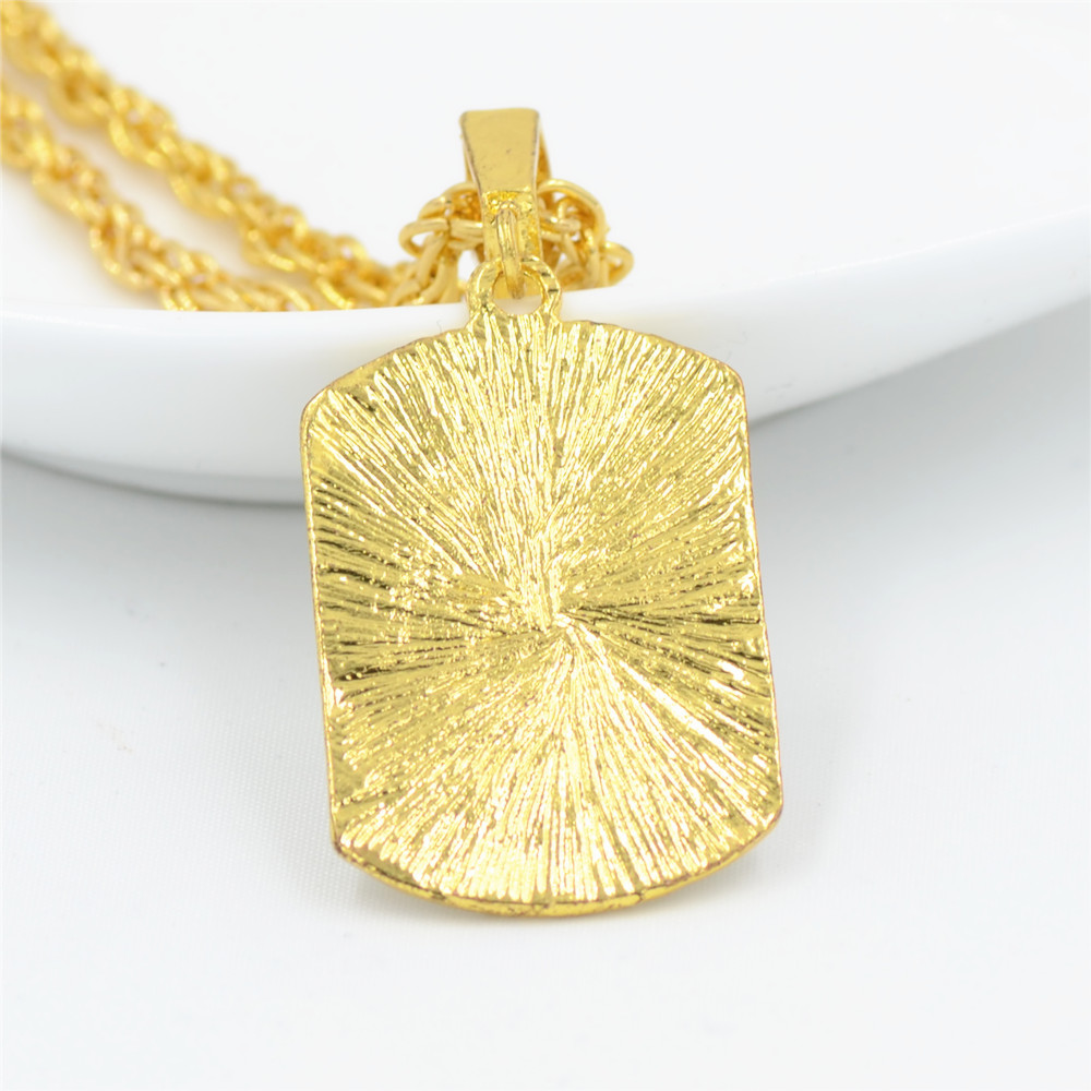 Uodesign Golden Bling Number 23 Tag Stars Rhinestone Necklaces Men Women Hip Hop necklace Charm Pendants Rock Jewelry Gift