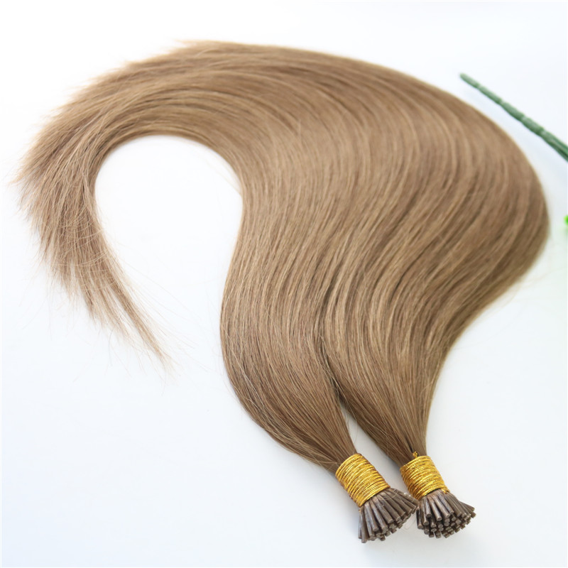 Medium Brown #6 Stick-tip Extensions Brazilian Human Hair 100Strands 100gram Straight Keratin I-tip Human Hair Extensions