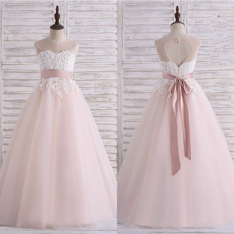 Lovely 2018 Bush Pink Tulle Flower Girls Dresses For Weddings Cheap Sheer Crew Heart Cut Out Back With Sash Girl Pageant Gown EN2097, Burgundy
Lovely 2018 Bush Pink Tulle Flower Girls Dresses For Weddings Cheap Sheer Crew Heart Cut Out Back With Sash Girl Pageant Gown EN2097, Burgundy