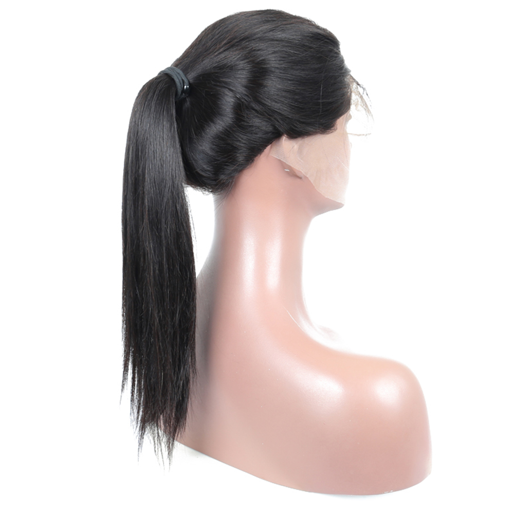 Full Lace Human Hair Wigs 9A Peruvian Virgin Hair Straight Full Lace Wigs For Black Women With Baby Hair