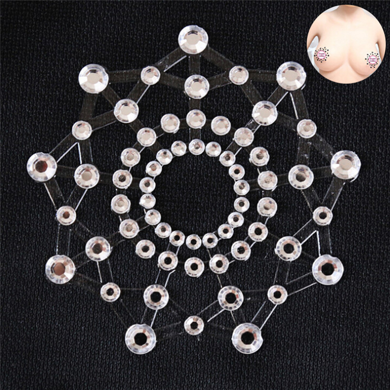 Women Self Adhesive Tepel Nipple Cover Reusable Pezon Pasties Temptation Nipple Covers Transparent Breast Petals Bra