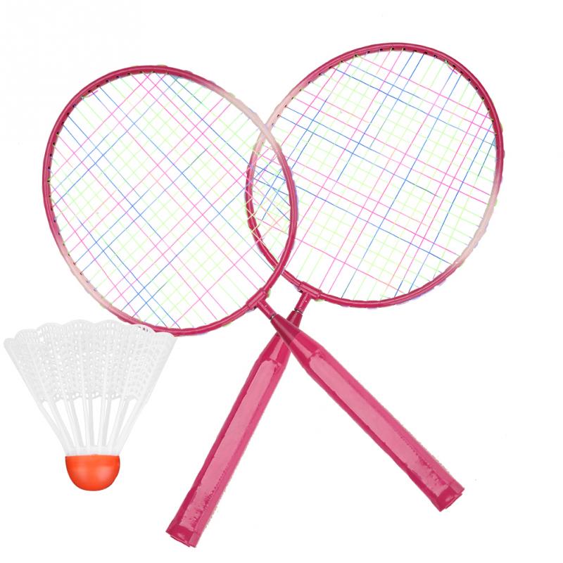 

Children Kids Badminton Racket Racquet Shuttlecock Set Alloy Badminton Racket Practice Training Light-weight Racquet with Balls