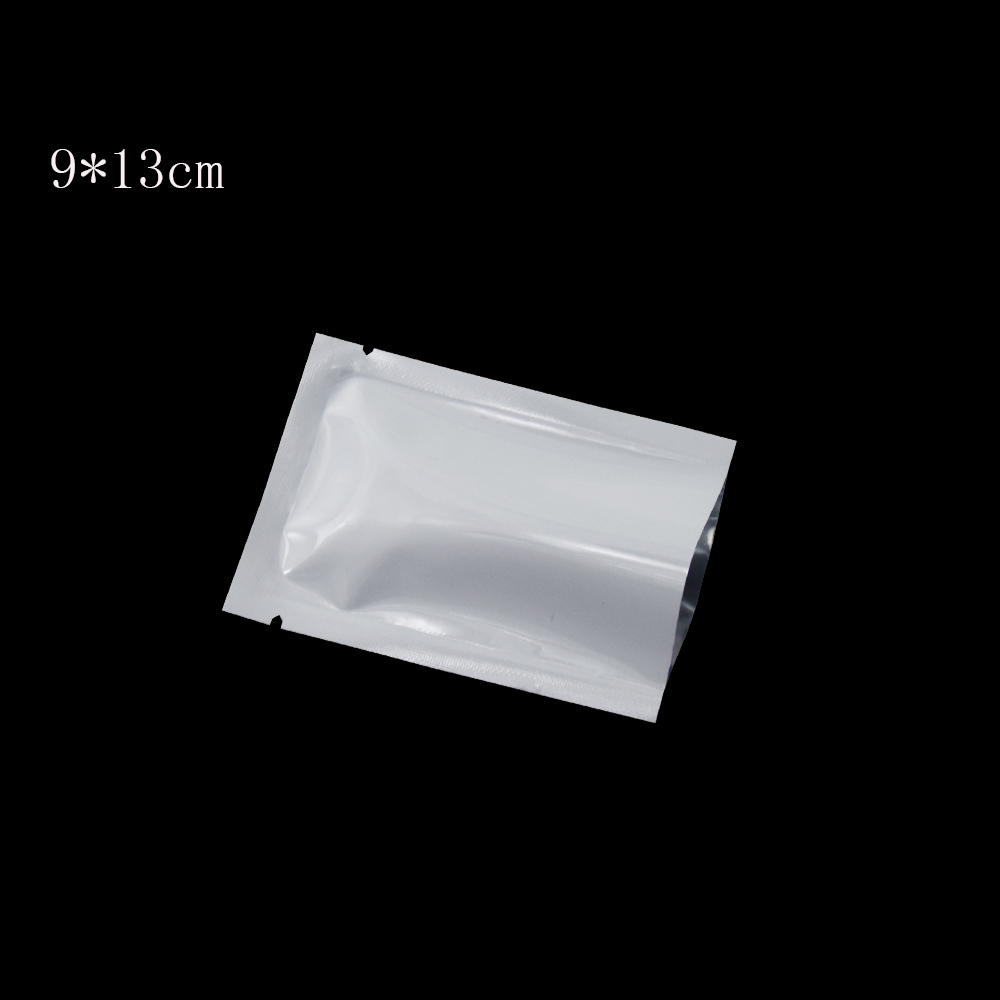 500Pcs/lot 9*13cm White Heat Seal Aluminum Foil Bag Mylar Foil Bags Smell Proof Pouch Open Top Packaging Bags Coffee Scented Tea Storage
500Pcs/lot 9*13cm White Heat Seal Aluminum Foil Bag Mylar Foil Bags Smell Proof Pouch Open Top Packaging Bags Coffee Scented Tea Storage