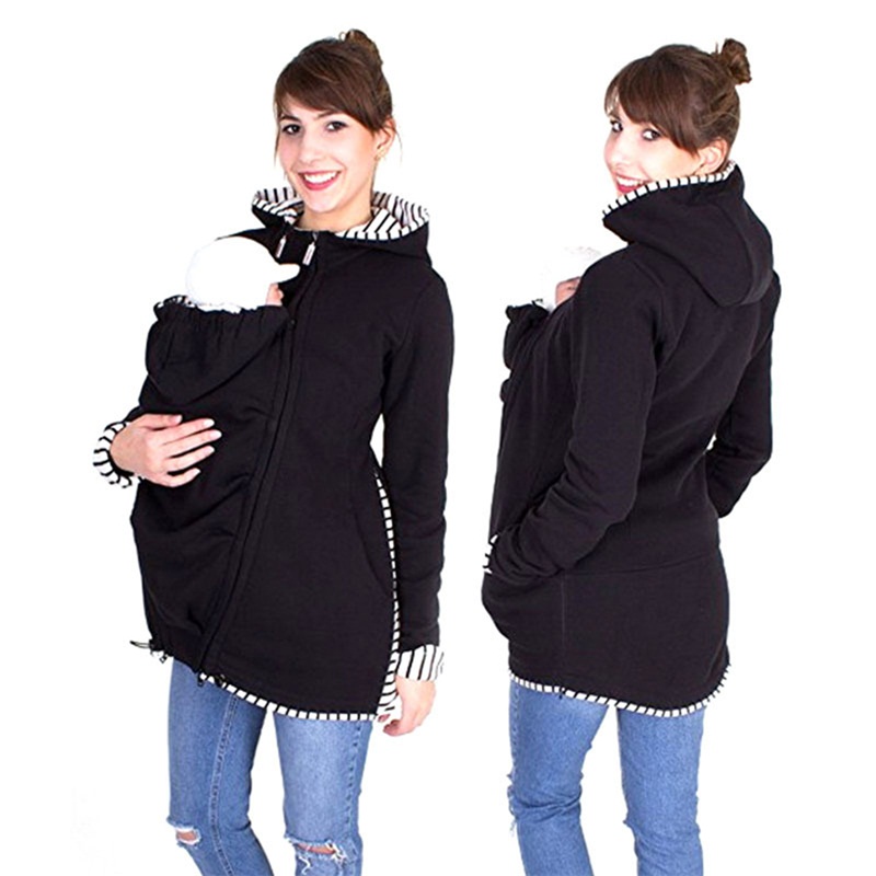 Daddy Chen Pregnant Multifunction Warm Cotton Kangaroo Coat Jacket Carrier Outerwear Baby Holder Maternity Carrier Sweatshirts, Black
Daddy Chen Pregnant Multifunction Warm Cotton Kangaroo Coat Jacket Carrier Outerwear Baby Holder Maternity Carrier Sweatshirts, Black