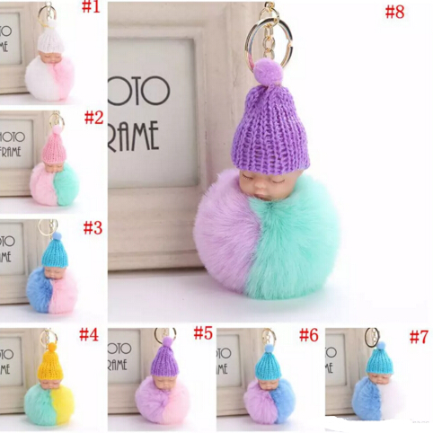 Fluffy Sleeping Baby Doll Key Chain 8cm Knit Hat Keychain Plush Sleep Baby Keychains Faux Rabbit Fur Bag Pom Pom Hat Key Ring Soft Pendant
Fluffy Sleeping Baby Doll Key Chain 8cm Knit Hat Keychain Plush Sleep Baby Keychains Faux Rabbit Fur Bag Pom Pom Hat Key Ring Soft Pendant