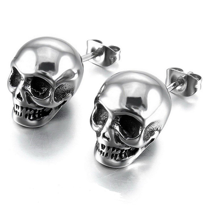 Sell Punk Skull Earrings for Men Boys Cool Silver Jewelry Hip-hop Stud Earrings Vintage Rock Skeleton Earrings
Sell Punk Skull Earrings for Men Boys Cool Silver Jewelry Hip-hop Stud Earrings Vintage Rock Skeleton Earrings