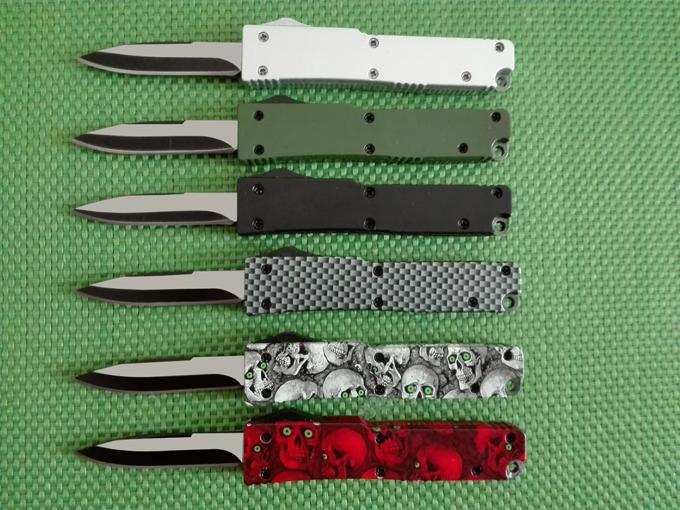 mini Key buckle knife aluminum T6 green black carton fiber plate double action Folding Knives gift knife xmas knife Free shipp от DHgate WW