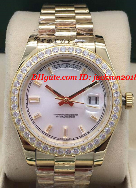 luxury watches 5 style diamond bezel mens 228238 18k yellow gold diamond dial 41mm automatic fashion men's watch wristwatch, Slivery;brown
luxury watches 5 style diamond bezel mens 228238 18k yellow gold diamond dial 41mm automatic fashion men's watch wristwatch, Slivery;brown