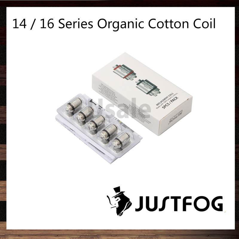 Justfog 14 / 16 Series Organic Cotton Coil 1.2ohm 1.6ohm Replacement Coils For Q16 Q14 S14 G14 C14 P14A P16A Kit 100% Original
Justfog 14 / 16 Series Organic Cotton Coil 1.2ohm 1.6ohm Replacement Coils For Q16 Q14 S14 G14 C14 P14A P16A Kit 100% Original