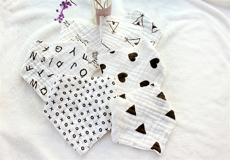 lovely baby bibs lunch Bibs/ Towel Saliva Baby Kids Infants 8 layers of gauze Burp Cloths T5I058