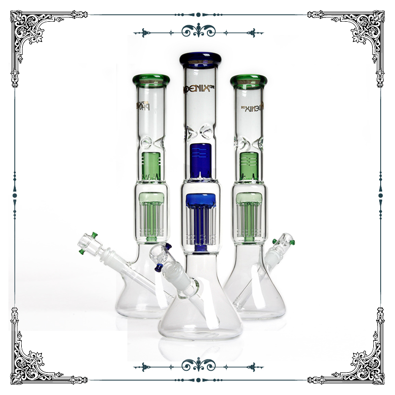 Phoenix Beaker bong 6 arm Tree Perc Glass Ice Bong smoking glass water pipes percolator hookah heady glass pipe mixed color free shipping
Phoenix Beaker bong 6 arm Tree Perc Glass Ice Bong smoking glass water pipes percolator hookah heady glass pipe mixed color free shipping