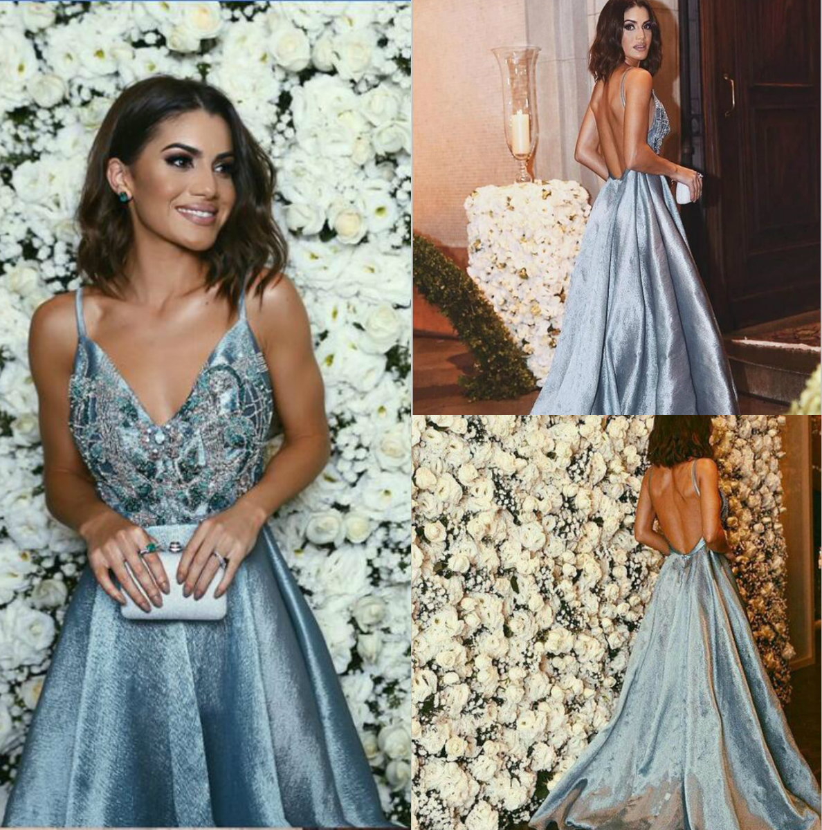 Sexy A Line Prom Dresses Deep V Neck Sparkling Beads Sequins Evening Gowns Formal Wear Custom Made Red Carpet, Same as picture
Sexy A Line Prom Dresses Deep V Neck Sparkling Beads Sequins Evening Gowns Formal Wear Custom Made Red Carpet, Same as picture