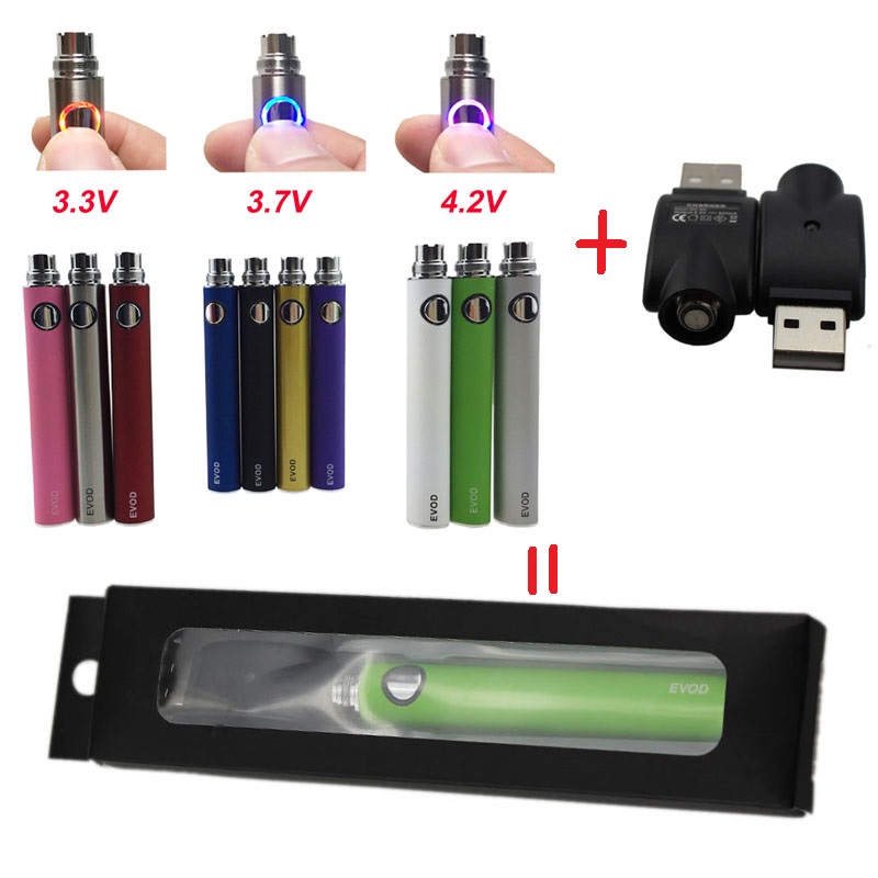 EVOD Variable Voltage battery 650mAh 900mAh with MINI USB charger blister kit evod twist eGo ecig batteries for MT3 CE4 CE5 atomizer
EVOD Variable Voltage battery 650mAh 900mAh with MINI USB charger blister kit evod twist eGo ecig batteries for MT3 CE4 CE5 atomizer