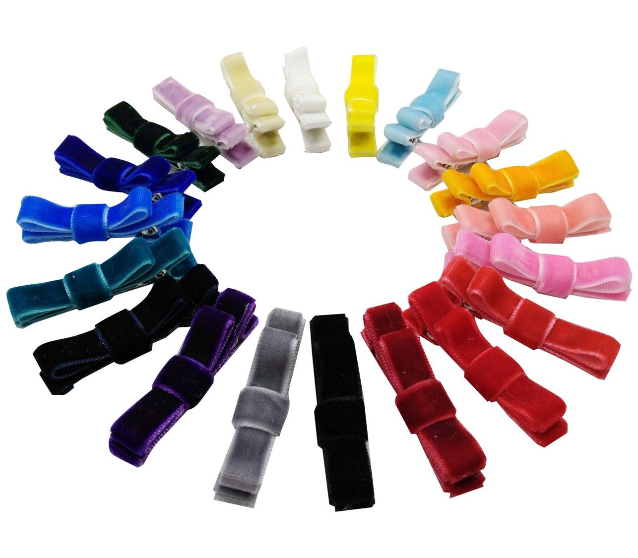 velvet mini bow ,baby toddler big girl bows ,hair accessories 100pcs, Multi-color
velvet mini bow ,baby toddler big girl bows ,hair accessories 100pcs, Multi-color