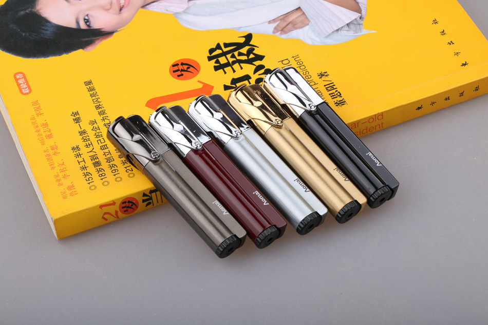 New Arrival Genuine Aomai Compact Jet Butane Lighter Torch Creative Windproof Cigarette Lighter Metal Band Lock Fire Strip Cigarette Lighter
New Arrival Genuine Aomai Compact Jet Butane Lighter Torch Creative Windproof Cigarette Lighter Metal Band Lock Fire Strip Cigarette Lighter