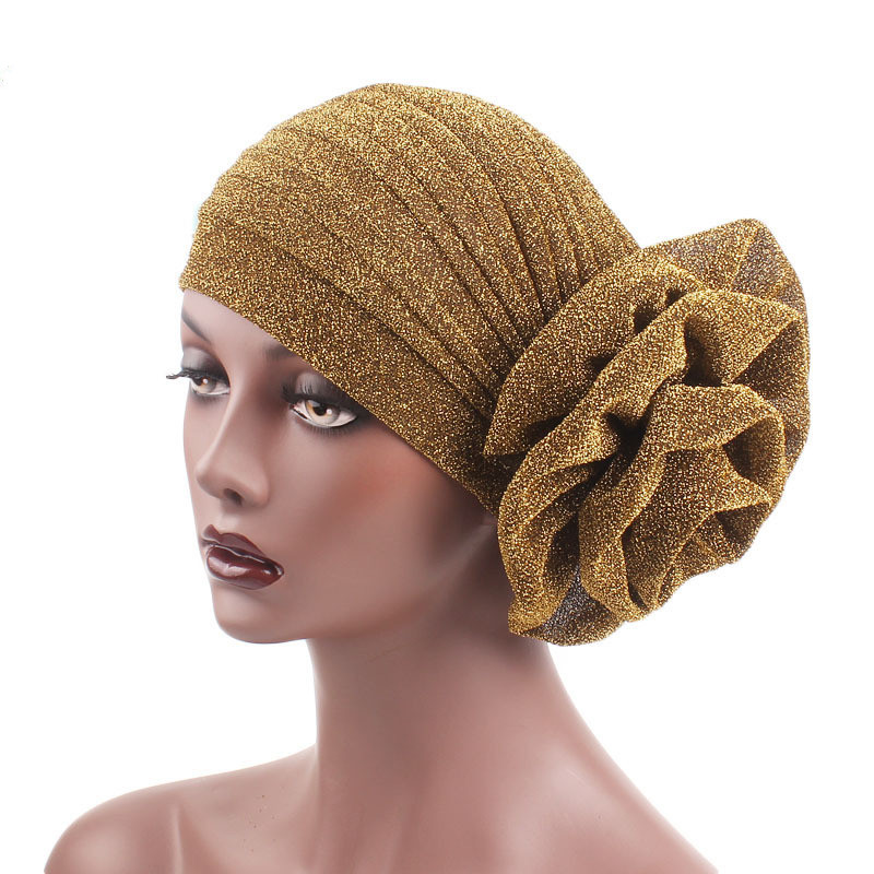 New Fashion Hats Womens Ruffle Turban Headwear With Big Poplin Flower Cocktail Wedding Tea Party Hat Indian Turban Hats, Many colors
New Fashion Hats Womens Ruffle Turban Headwear With Big Poplin Flower Cocktail Wedding Tea Party Hat Indian Turban Hats, Many colors