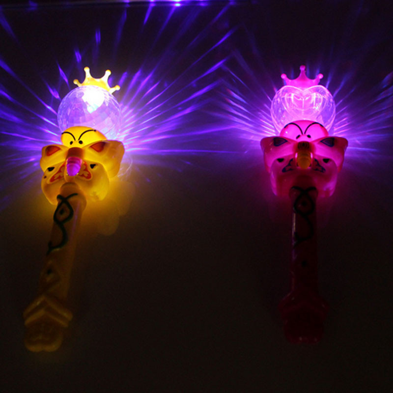 Whole Novelty Kids Light Flashing Princess Fairy Magic Wand Sticks Girls Party Favor Cheer Supplies11477641