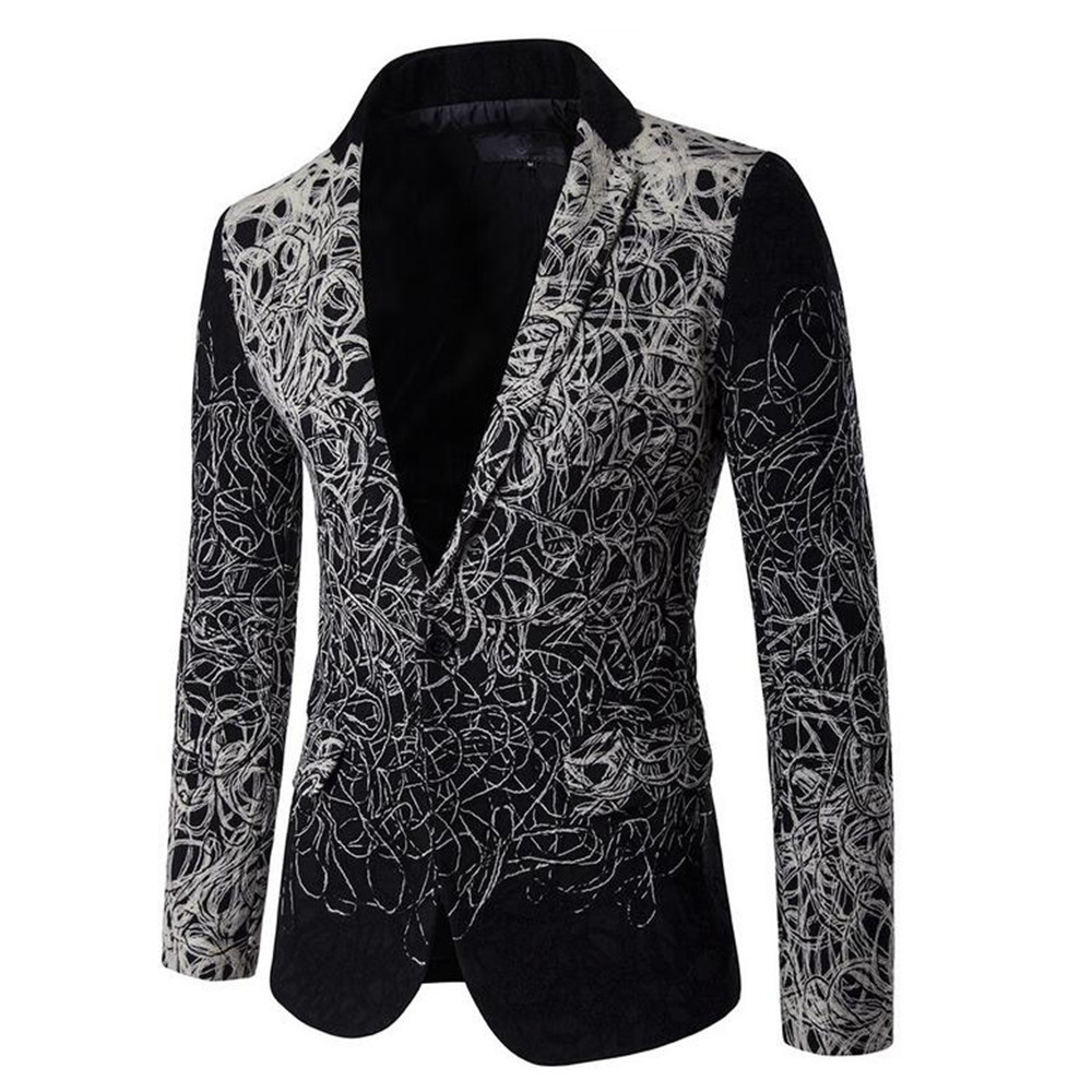 Men's autumn winter fashion Male flower suit slim casual print blazer single stage show jacket coat ourterwear Plus size 5XL
Men's autumn winter fashion Male flower suit slim casual print blazer single stage show jacket coat ourterwear Plus size 5XL