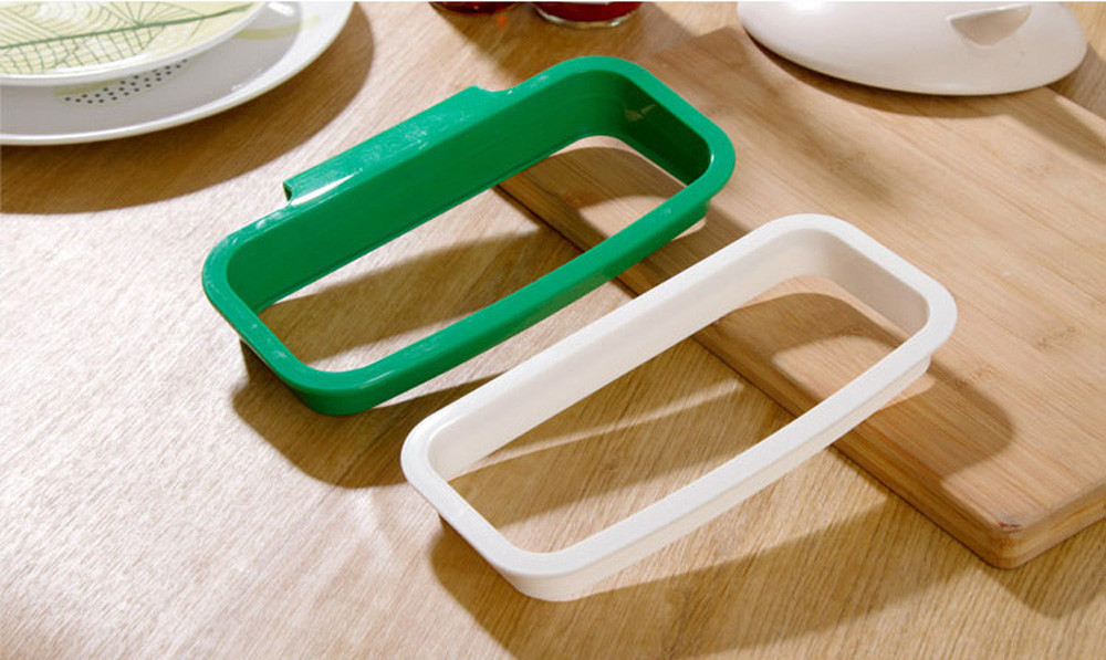 2017 Hanging Kitchen tools Practical Environmental Protection Stand Storage Garbage Better Rubbish Bag Storage Rack 22*12.5cm