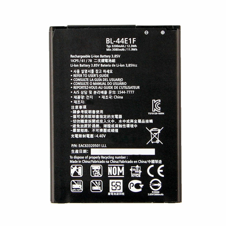 1x 3200mAh BL-44E1F / BL 44E1F Replacement battery For LG V20 Stylo 3 H990 F800 VS995 US996 LS995 LS997 H990DS H910 H918
1x 3200mAh BL-44E1F / BL 44E1F Replacement battery For LG V20 Stylo 3 H990 F800 VS995 US996 LS995 LS997 H990DS H910 H918