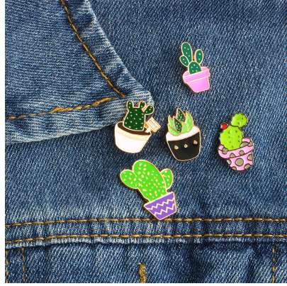 5 Style Cartoon Fashion Enamel Pin Metal Brooch Mini Green Plant Potted Cactus Button Brooches Denim Jacket Collar Badge Pins
5 Style Cartoon Fashion Enamel Pin Metal Brooch Mini Green Plant Potted Cactus Button Brooches Denim Jacket Collar Badge Pins