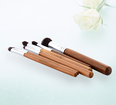 New 6 PCS Professional Bamboo Makeup Brushes Set Eye Shadow pincel maquiagem Foundation Blusher make up brushes