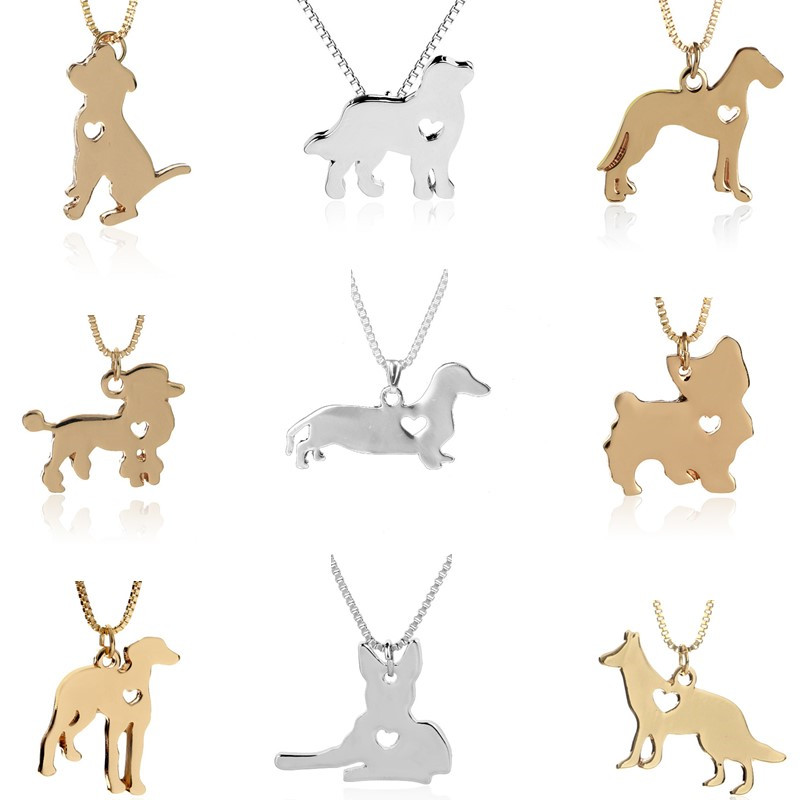 Fashion Dog Pendant Necklaces For Women Men Heart Puppy Gold Silver Plated Choker Necklace Jewelry Gift
Fashion Dog Pendant Necklaces For Women Men Heart Puppy Gold Silver Plated Choker Necklace Jewelry Gift
