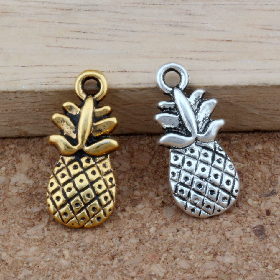Pineapple fruit Charms Pendants 100Pcs/lot 8.8x19mm Antiq ue Silver/ gold Fashion Jewelry DIY Fit Bracelets Necklace Earrings A-282
Pineapple fruit Charms Pendants 100Pcs/lot 8.8x19mm Antiq ue Silver/ gold Fashion Jewelry DIY Fit Bracelets Necklace Earrings A-282