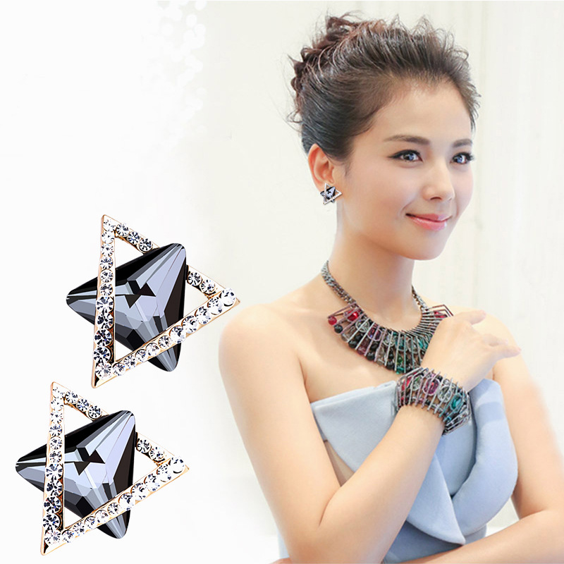 925 Sterling Silver 3D Solid Triangle Geometry Stud Earrings for Women diamond Choices big Earrings Jewelry brincos
925 Sterling Silver 3D Solid Triangle Geometry Stud Earrings for Women diamond Choices big Earrings Jewelry brincos