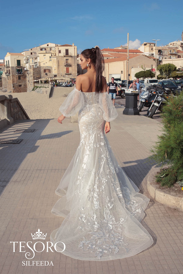 Mermaid Dresses Detachable Sleeves Sweep Train Sweetheart Lace Wedding Dress With ing Custom Made Plus Size Bridal Gown