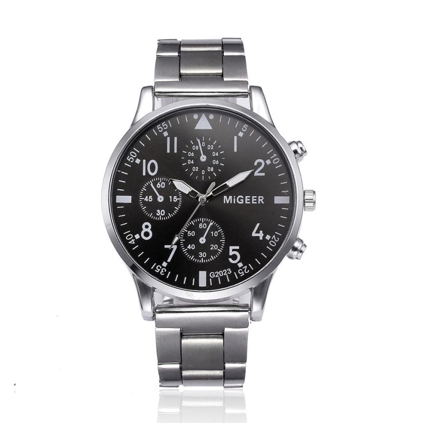 Fashion Men Crystal Stainless Steel Quartz Wrist Watch Bracelet men's watches quartz male watches luxury Hours, Slivery;brown
Fashion Men Crystal Stainless Steel Quartz Wrist Watch Bracelet men's watches quartz male watches luxury Hours, Slivery;brown