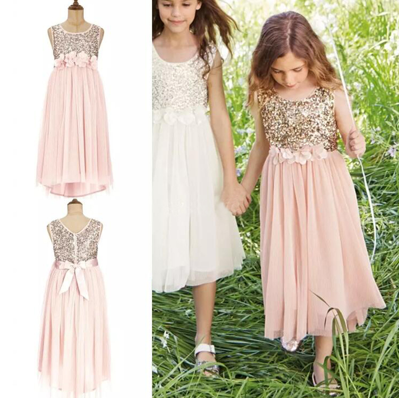 2015 Blush Flower Girls Dresses Gold Sequins Hand Made Flower Sash Tea Length Tulle Jewel A Line Kids Formal Dress Junior Bridesmaid Dress, Black
2015 Blush Flower Girls Dresses Gold Sequins Hand Made Flower Sash Tea Length Tulle Jewel A Line Kids Formal Dress Junior Bridesmaid Dress, Black