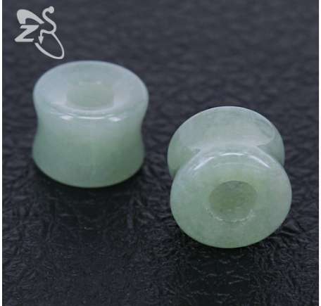 7 Colors Stone Ear Plug Double Flared Natural Stone Ear Tunnels Plugs Ear Gauges Stretcher Expander Flesh Body Piercing Jewery