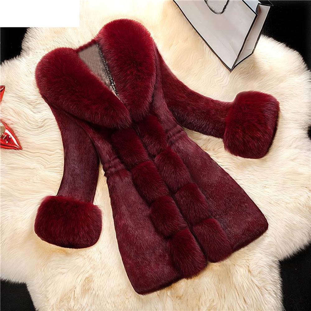JAYCOSIN 2018 Womens Solid Thick Warm Women Faux Fur Coat Elegant Fashion Outerwear Long Fake Fur Jacket