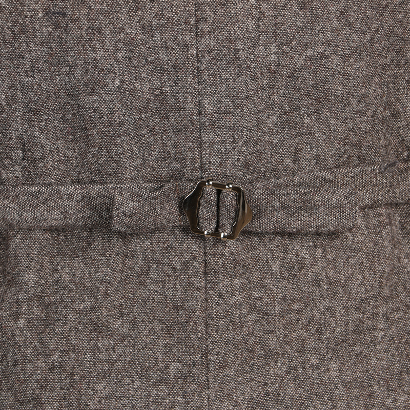 2019 Latest Farm Gray Wool Herringbone Tweed Wedding Groom Vests Custom Made Groomsmen Vest Slim Fit Mens Suit Vest Prom Waistcoat Dress In