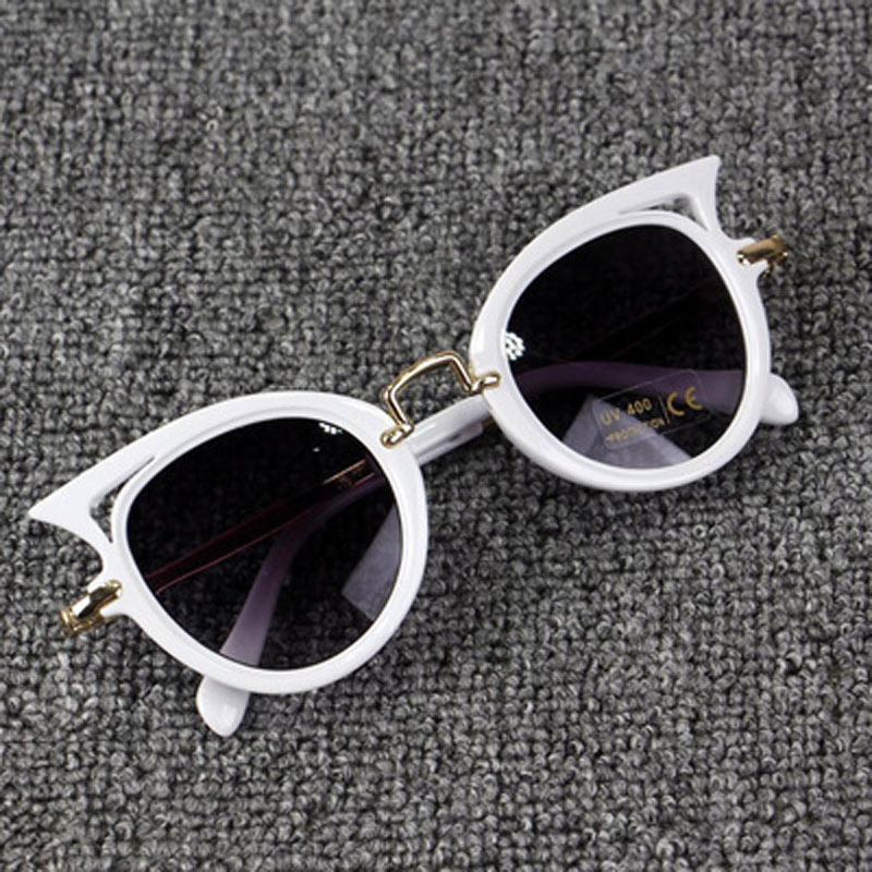 Cat Eye Kids Sunglasses Boy Girl Fashion UV Protection Sun Glasses Simple Cute Eyeglasses Frame Child Eyewear Summer Beach Accessories Z11 H260130